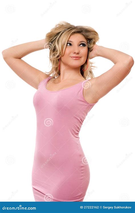 Retrato Del Blonde Joven Sonriente Aislado Foto De Archivo Imagen De Atractivo Lindo 27222162