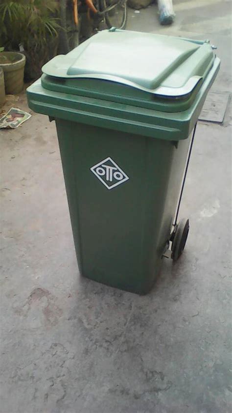 Hdpe Green Otto Wheeled Garbage Bin L For Outdoor Best In The