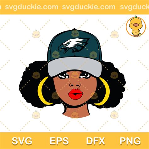 Eagles Cap Girl Svg Eagles Girl Svg Philadelphia Eagles