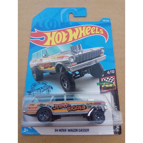 Jual Hot Wheels Nova Wagon Gasser Grey Tampo Jerry Rigged Shopee Indonesia
