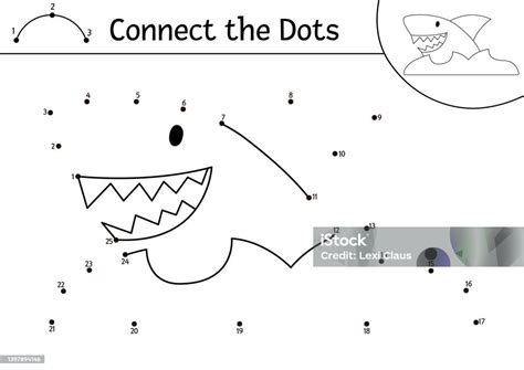 Connect The Dots Shark Printable Nbkomputer