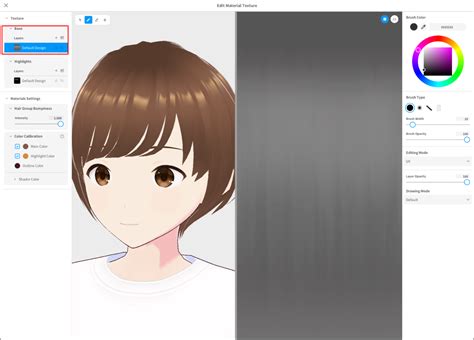 How To Edit Hair Color And Texture Material Vroid Faq