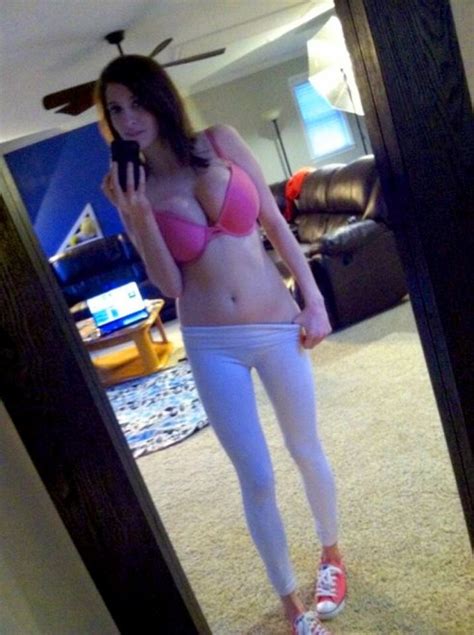 Pink Bra And White Yoga Pants Porn Pic