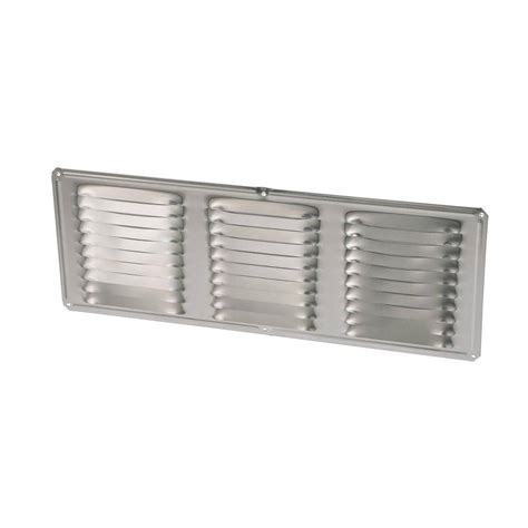 Air Vent 16 In X 6 In Rectangular Mill Finish Screen Included Aluminum Soffit Vent Ev16624mf