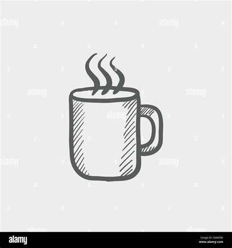 Mug Of Hot Choco Sketch Icon Stock Vector Image Art Alamy