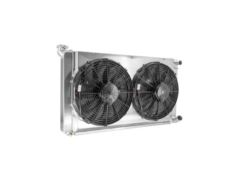 C R LS Radiator Module W Dual 14 Inch Spal Fans Chevrolet C10 Truck