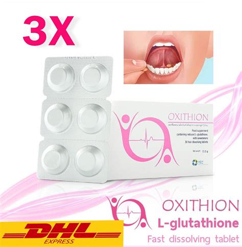 3X Oxithion 100 Mg L Glutathione White Reduce Freckles Antioxidant