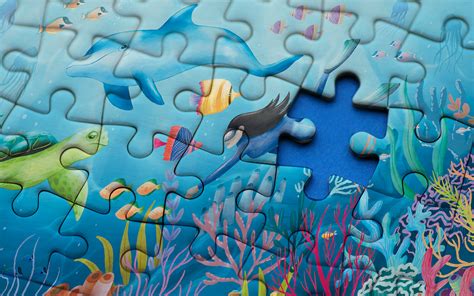 Ocean puzzle on Behance