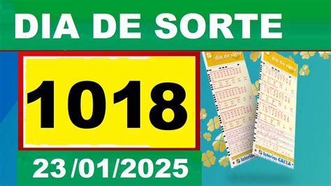 Dia De Sorte 1018 - Resultado do DIA DE SORTE Concurso 1018, Sorteio dia 23/01/2025 - YouTube