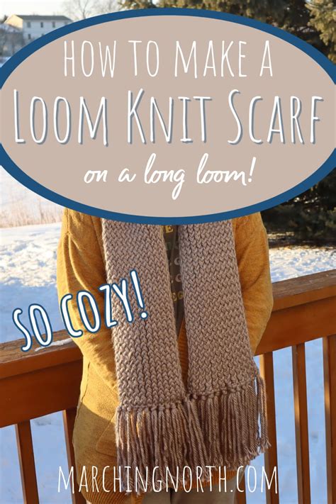 How To Knit A Scarf On A Long Loom Easy Tutorial For Beginners