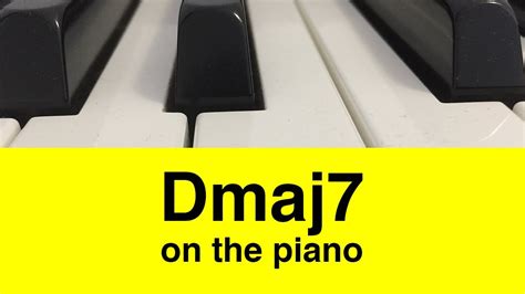 D Major 7 Dmaj7 Chord How To Play It On Piano YouTube