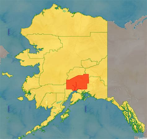 Map of Matanuska-Susitna Borough, Alaska