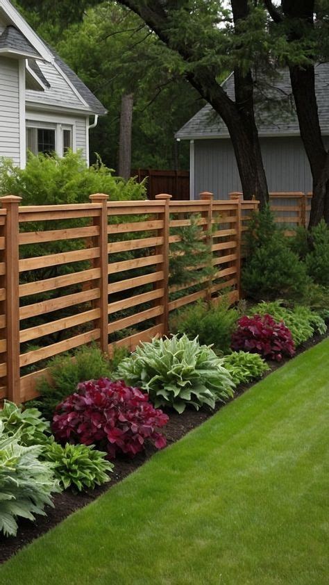 fence  landscaping ideas  beautify  backyard cheer lives