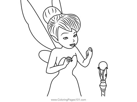 Charming Tinkerbell Coloring Page For Kids Free Tinker Bell Printable