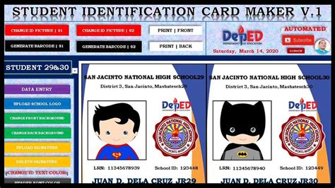 Blank Deped Id Card Template