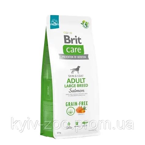 Brit Care Grain-Free Adult Large Breed Salmon 12 кг корм для собак без ...