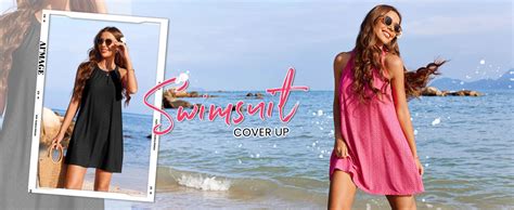 AI MAGE Womens Swimsuit Cover Up Hollow Out Crochet Coverups Sleeveless Beach Dress Tank Bikini