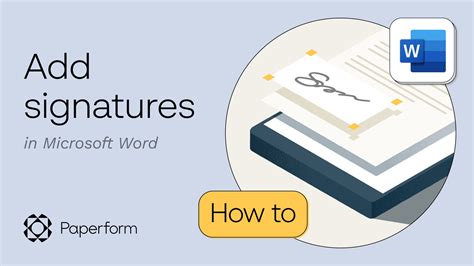 How To Add An Electronic Signature In Microsoft Word 5 Easy Steps