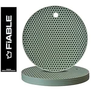 Buy Fiable Premium Grade Silicone Trivet Mats Thick And High Heat Resistant Mats For Hot Pans