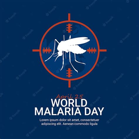 Premium Vector | World malaria day poster template