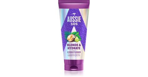 Aussie Sos Blonde Hydrate Acondicionador Hidratante Para Cabello Rubio Notino Es