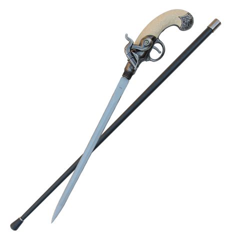 Flintlock Sword Cane Antique Gun Handle Walking Cane Sword 5