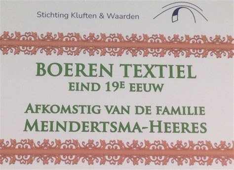 Expostitie Boeren Textiel