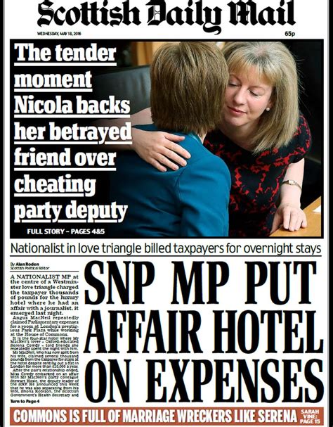 Scotland S Papers SNP Sex Claims And Women At Troon BBC News