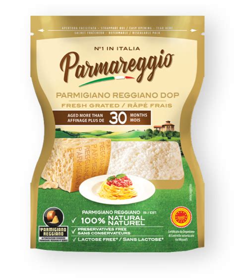 Parmigiano Reggiano DOP PARMAREGGIO Grattugiato 30 Meses 60 G