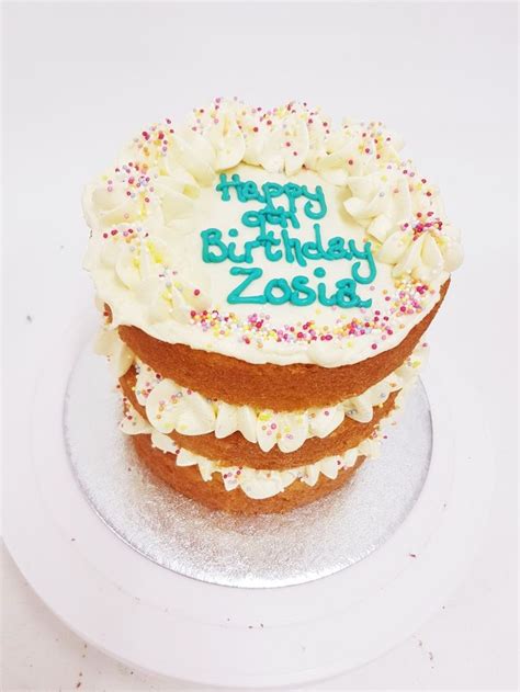 Naked Sprinkles Cake