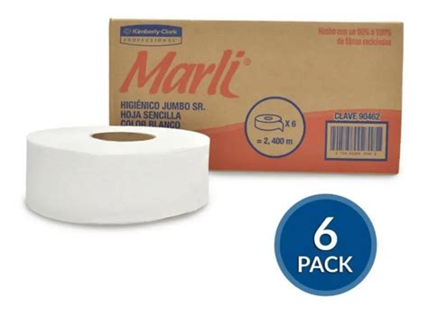 Papel Higienico Rollo Institucional Mca Marli De Mts Con Rollos