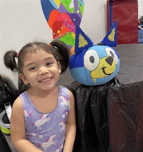 My Girl Won First Place In Her Gymnastics Pumpkin Painting Contest With