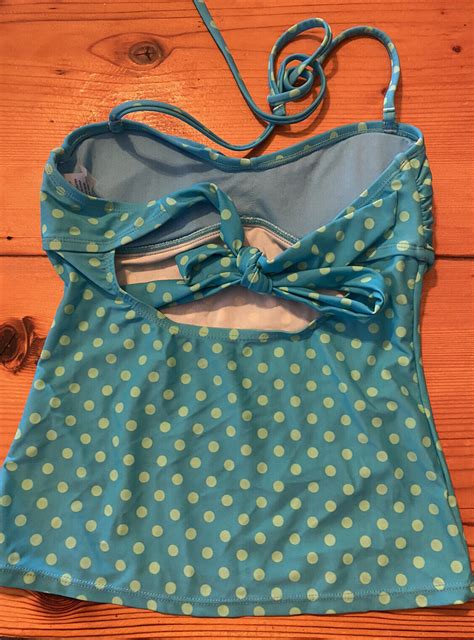 Womens Delias Bikini Piece Set S Turquoise And Gr Gem