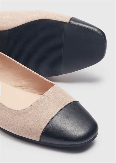 Nude Square Toe Flats Matalan