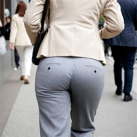 Candid Style Images Of A Curvy Ass Woman In A Tight Pants AIHotassFactory