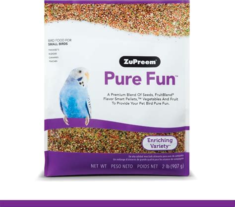 Amazon ZuPreem Pure Fun Bird Food For Small Birds 2 Lb Bag