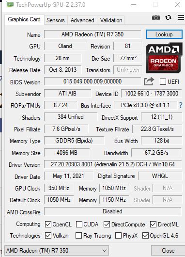 Fake 4GB AMD R7 350,Need a fix for firmware | TechPowerUp Forums