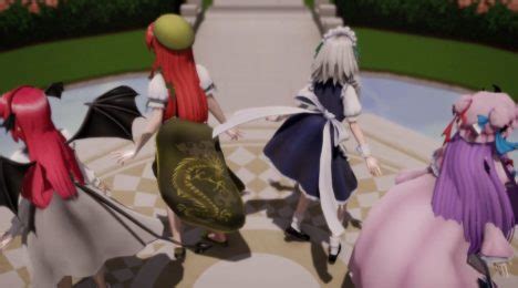 Four Touhou Girls Have Sex During A Dance For Mmd Animation Sankaku Complex