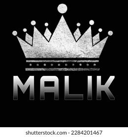 Malik Logo Name Profile Specially Designed Stock Illustration ...