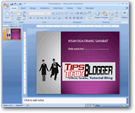 menambahkan gambar  ms power point