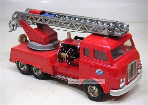 Gama Henschel Feuerwehr Leiterwagen Mit Originalschachtel