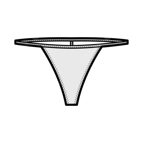 Lowrise Tback Bikini Lingerie With Elastic Waistband And No Hip