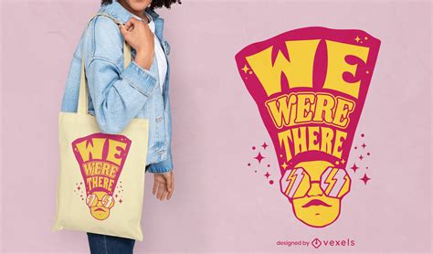 Black History We Were There Tote Bag Design Vector Download