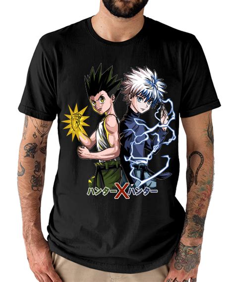 Camiseta Hunter X Hunter - Camiseta unisex Hunter x Hunter: Gon Freecss y Killua Zoldyck ...