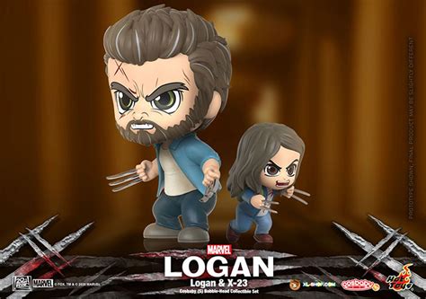 Hot Toys COSB792 Logan Logan X 23 Cosbaby S Bobble Head Collectible Set