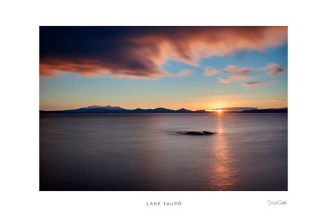 Lake Taupō Sunset Mike Little Photography