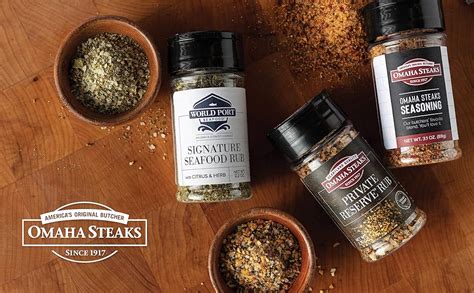 Amazon Omaha Steaks Seasoning Flight Jar Private Reserve Rub