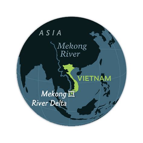 World Map Mekong River