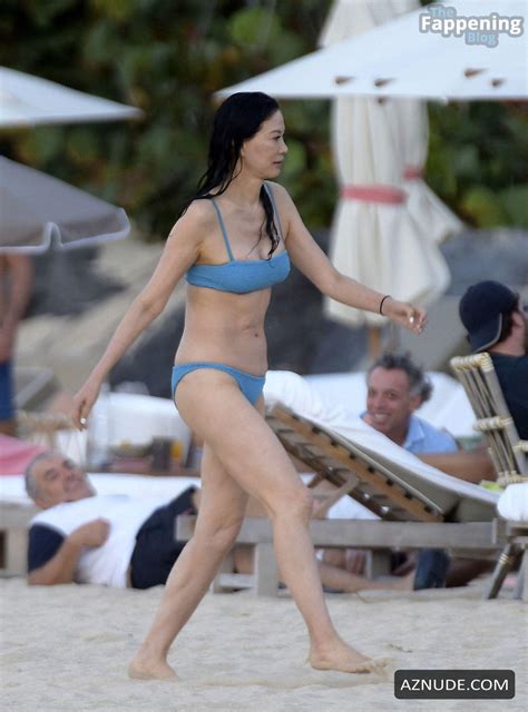 Wendi Deng Murdoch Flaunts Her Sexy Bikini Body On St Barts Beach Aznude