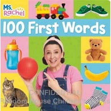 100 First Words Ms Rachel Board Book